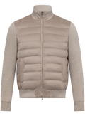 Jack in wol en technische stof | Beige