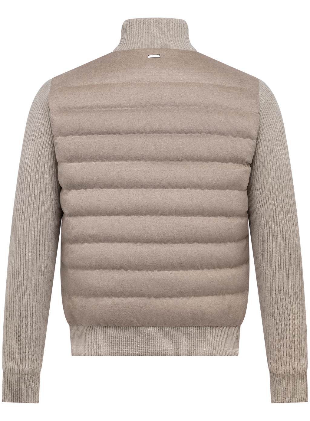 Jack in wol en technische stof | Beige