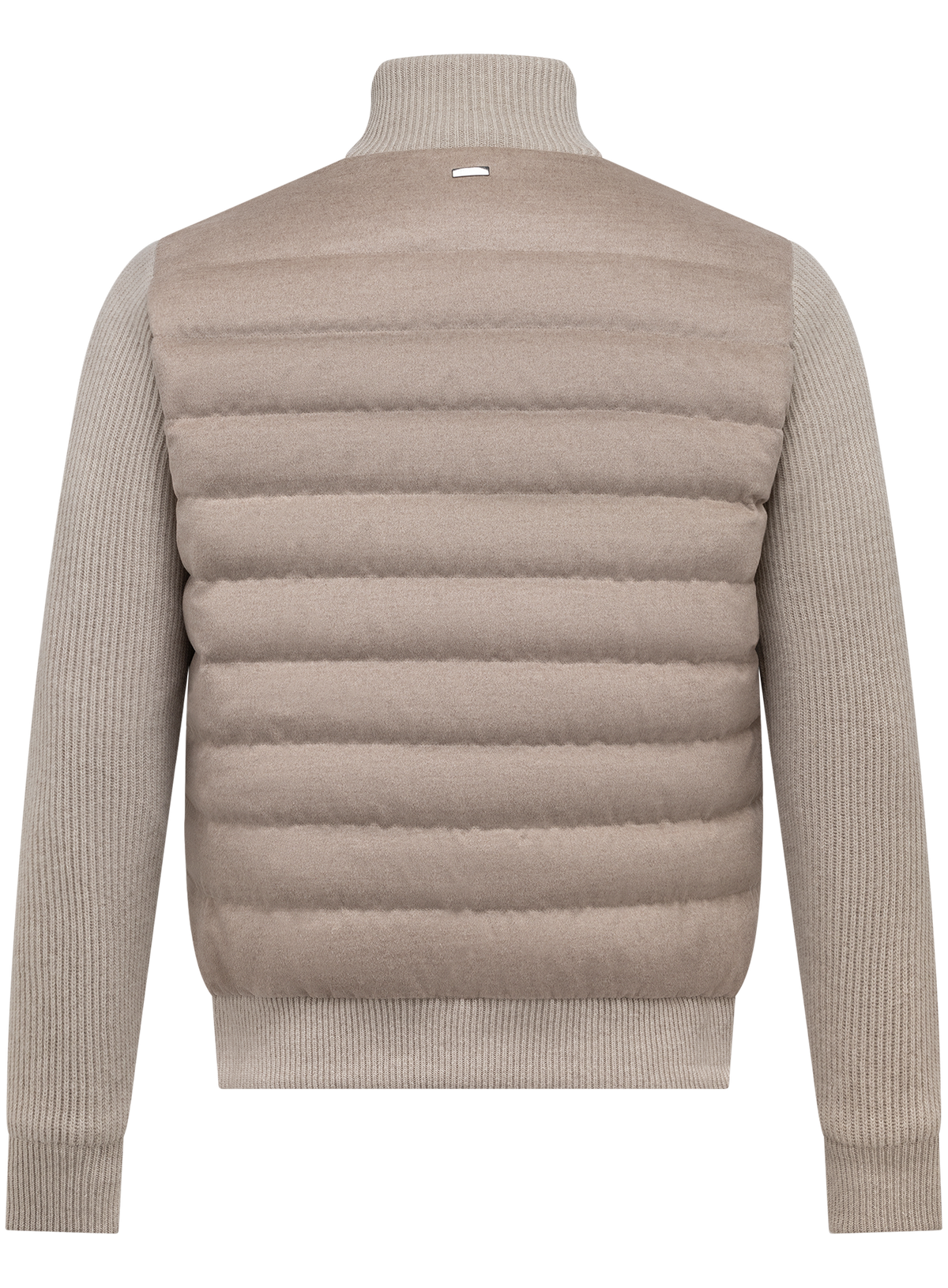 Jack in wol en technische stof | Beige