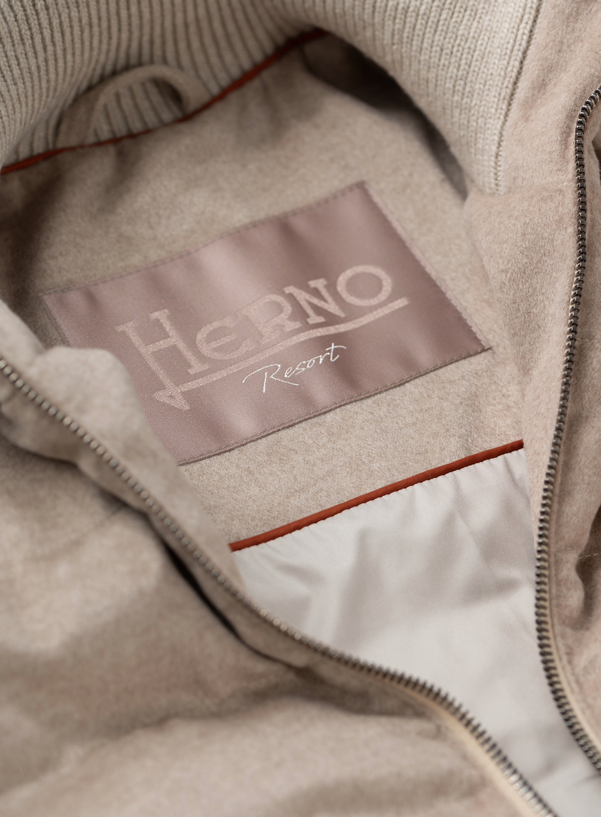 Jack in wol en technische stof | FULL_WIDTH | Beige