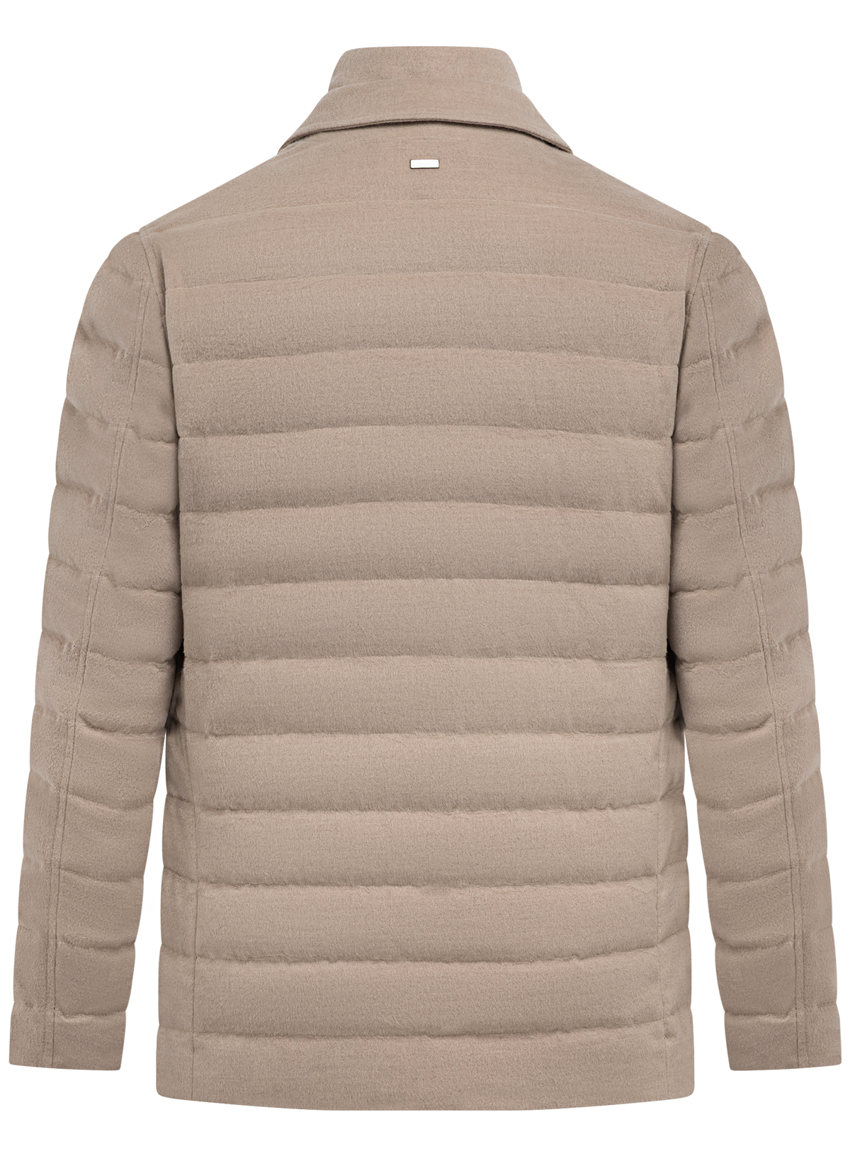 Gewatteerde blazerjack van wol | Beige