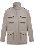 Field jacket met opstaande kraag | Beige