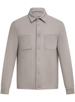 Overshirt met borstzakken | L.BEIGE
