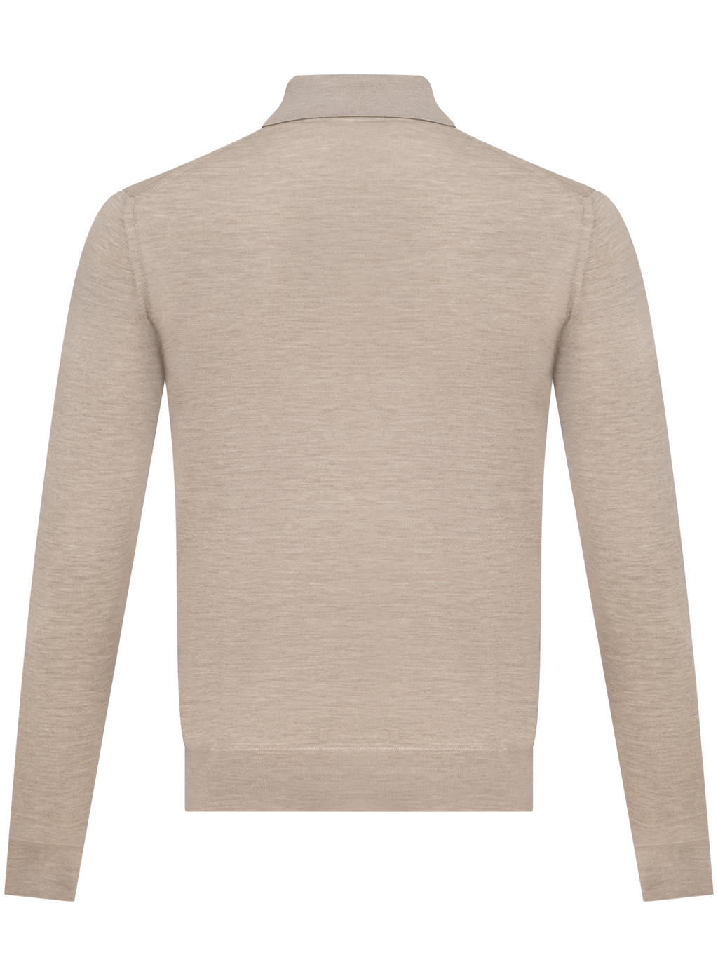 Polo in cashmere zijde | Beige
