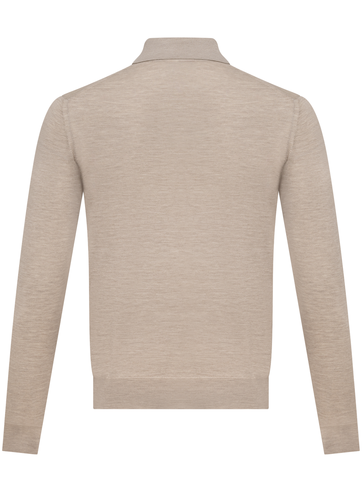 Polo in cashmere zijde | Beige