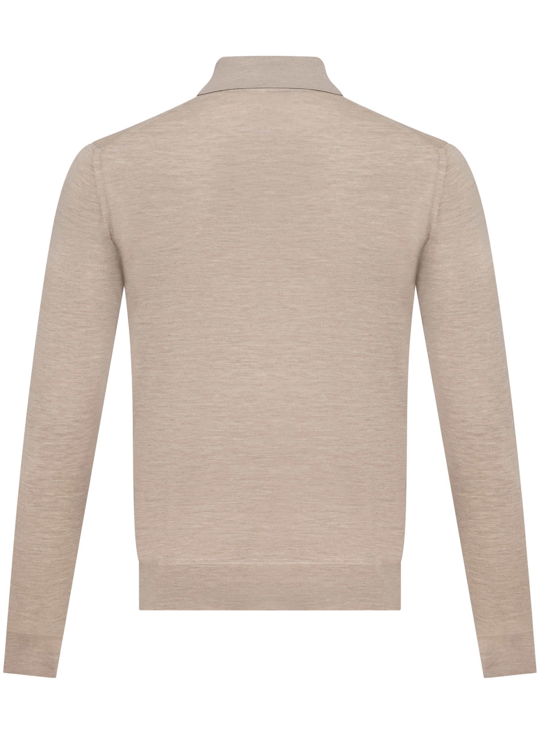 Polo in cashmere zijde | Beige
