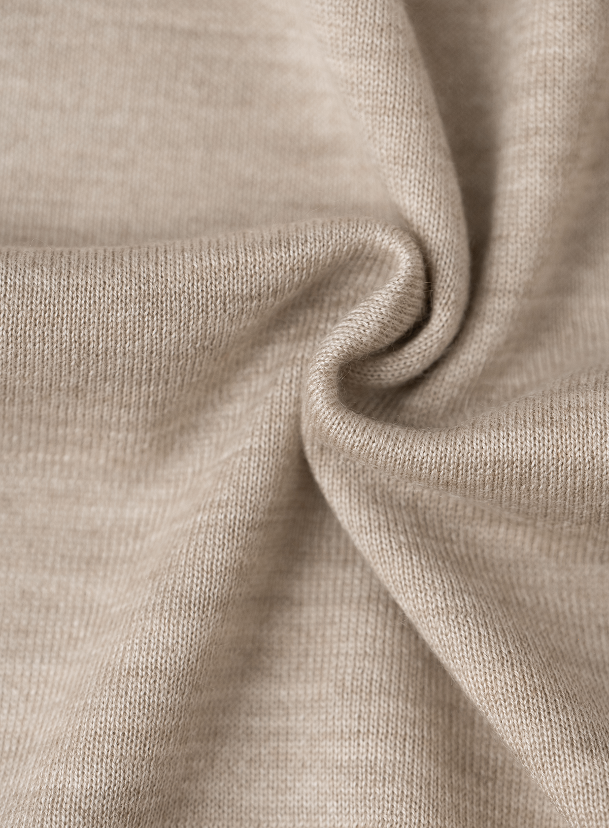 Polo in cashmere zijde | FULL_WIDTH | Beige