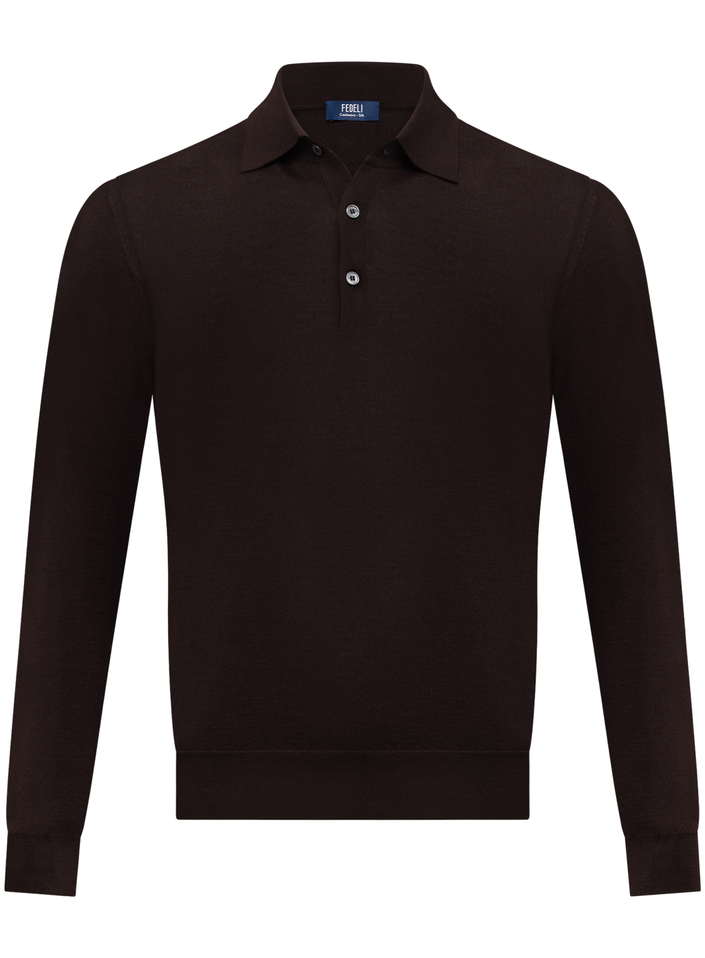 Polo in cashmere zijde | D.Bruin