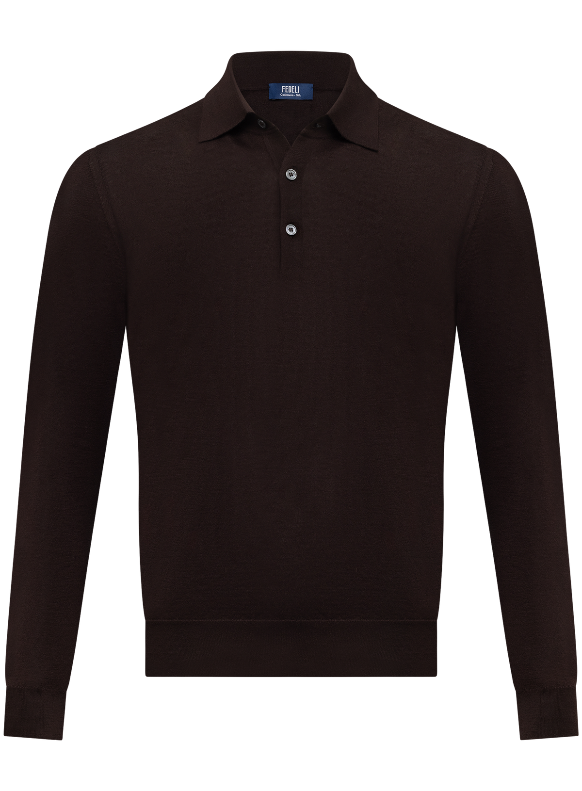 Polo in cashmere zijde | D.Bruin