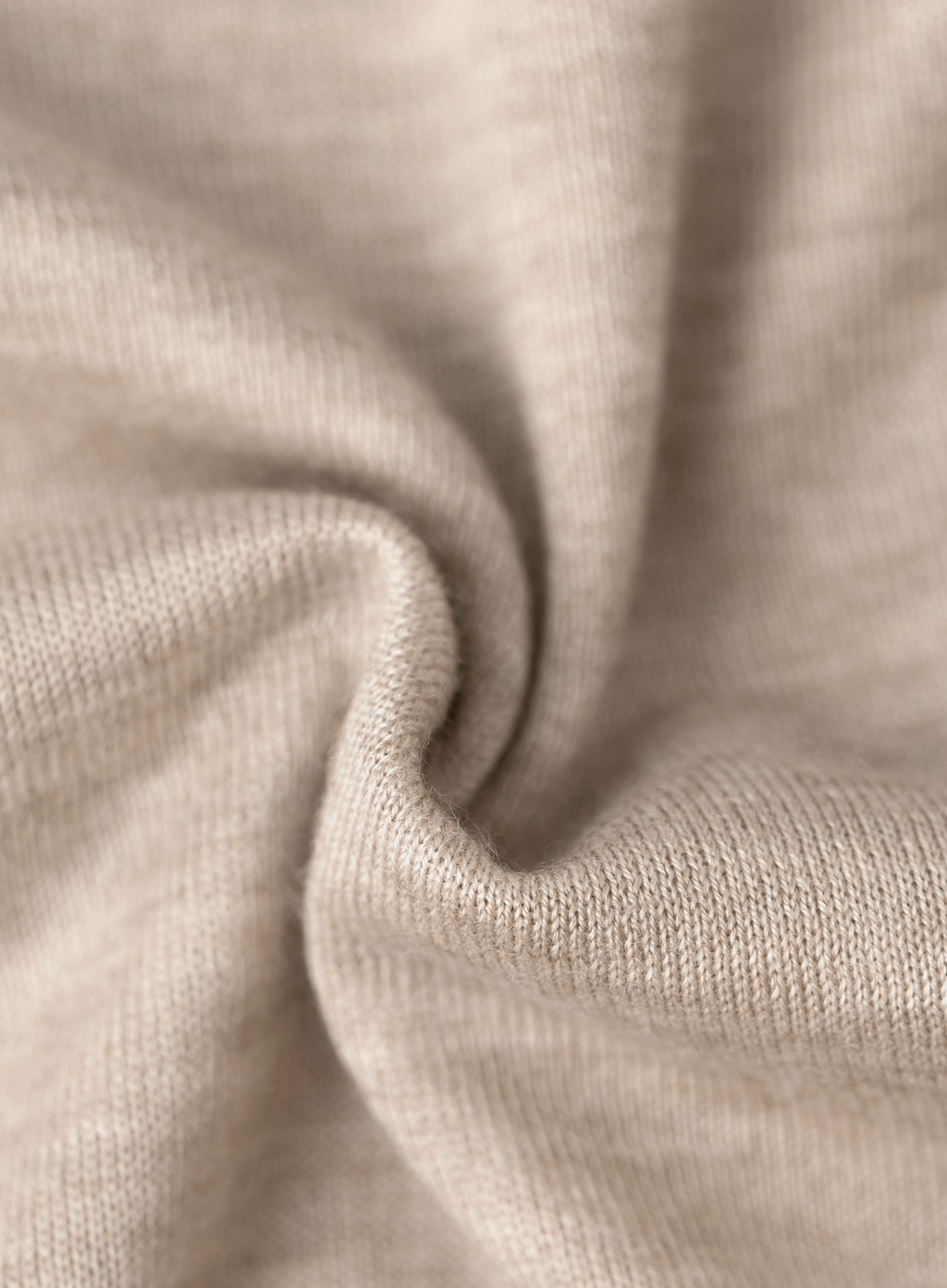 Ronde hals in cashmere zijde | FULL_WIDTH | Beige