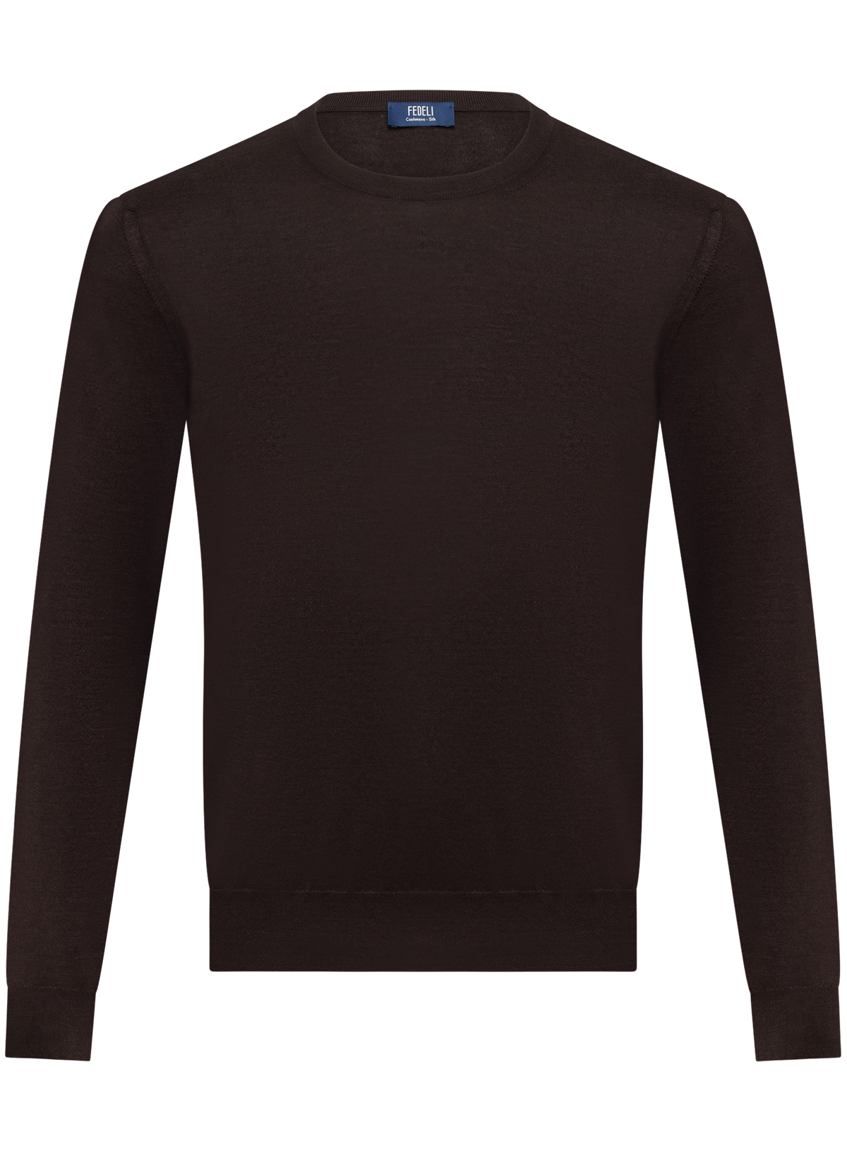 Ronde hals in cashmere zijde | D.Bruin