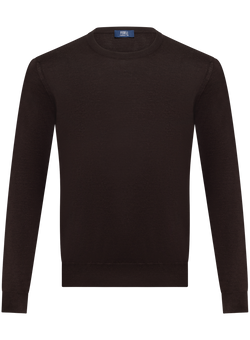 Ronde hals in cashmere zijde | D.Bruin