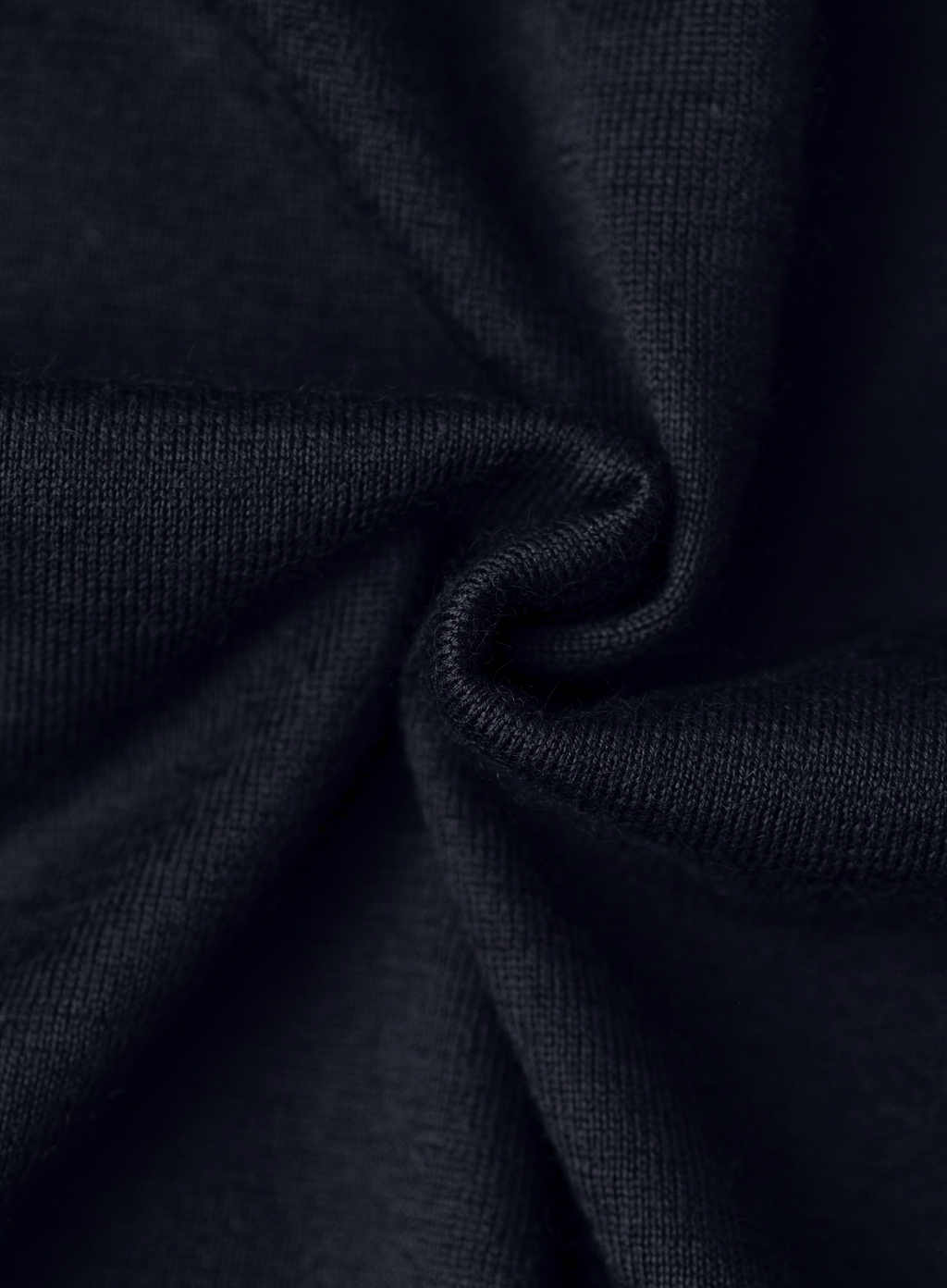 Ronde hals in cashmere zijde | FULL_WIDTH | BLUE NAVY