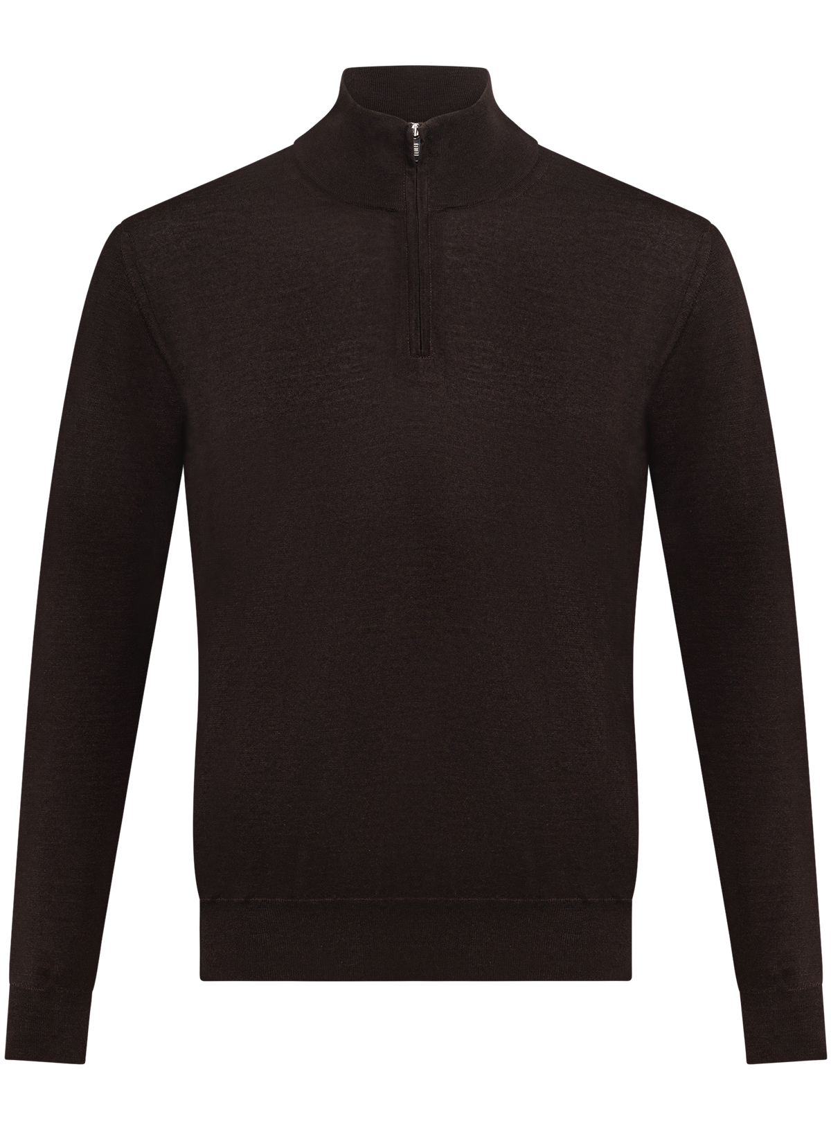 Half-zip vest van cashmere en zijde | D.Bruin