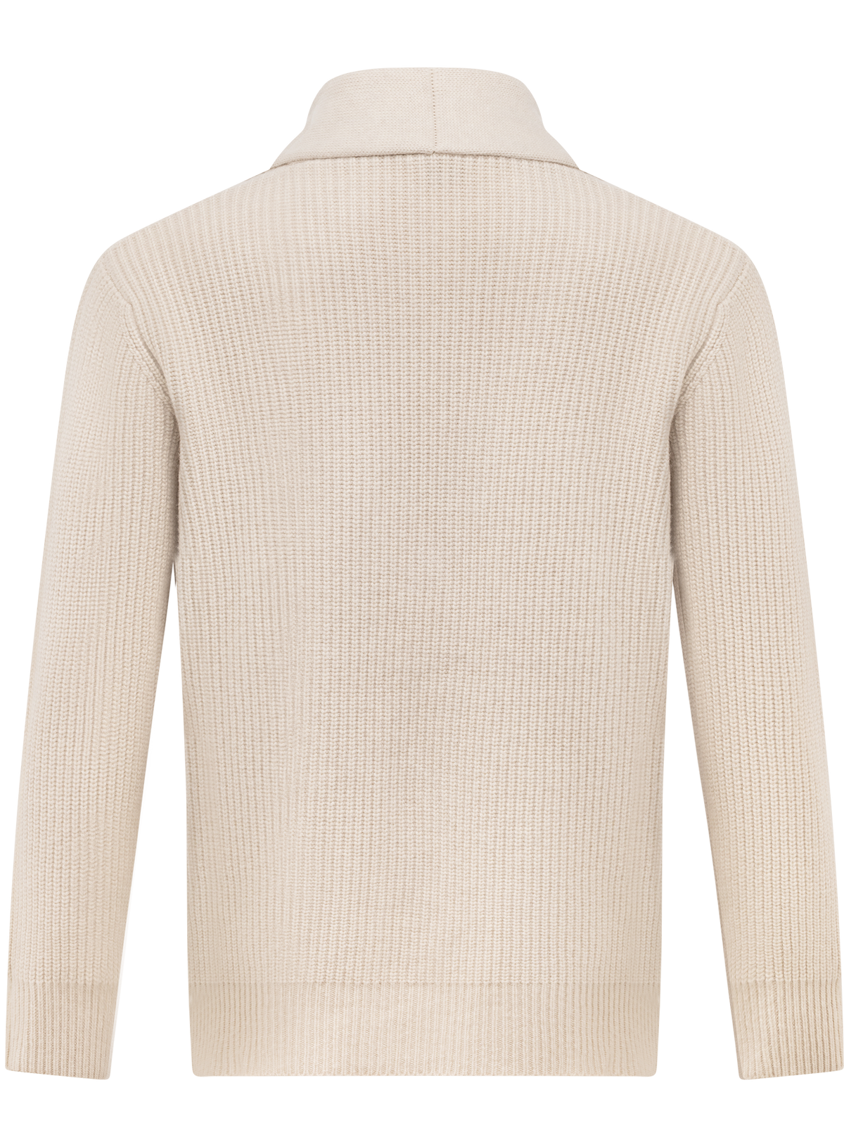 Knoopvest in wol cashmere | L.BEIGE