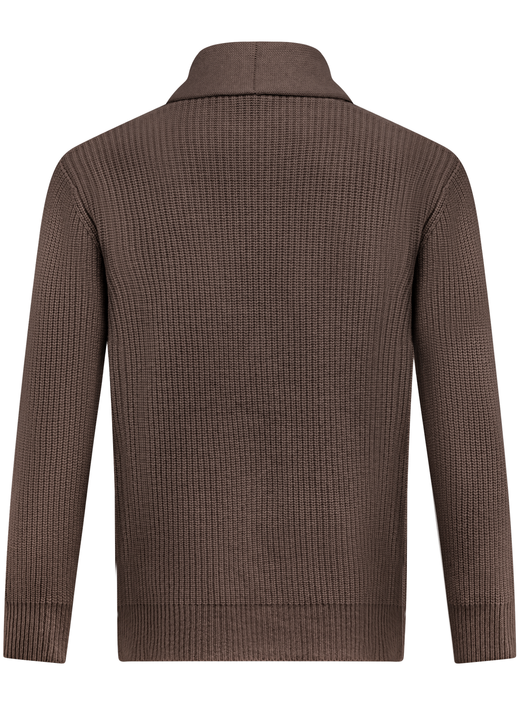 Knoopvest in wol cashmere | TAUPE
