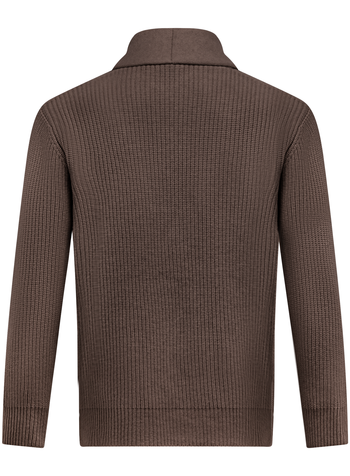 Knoopvest in wol cashmere | TAUPE