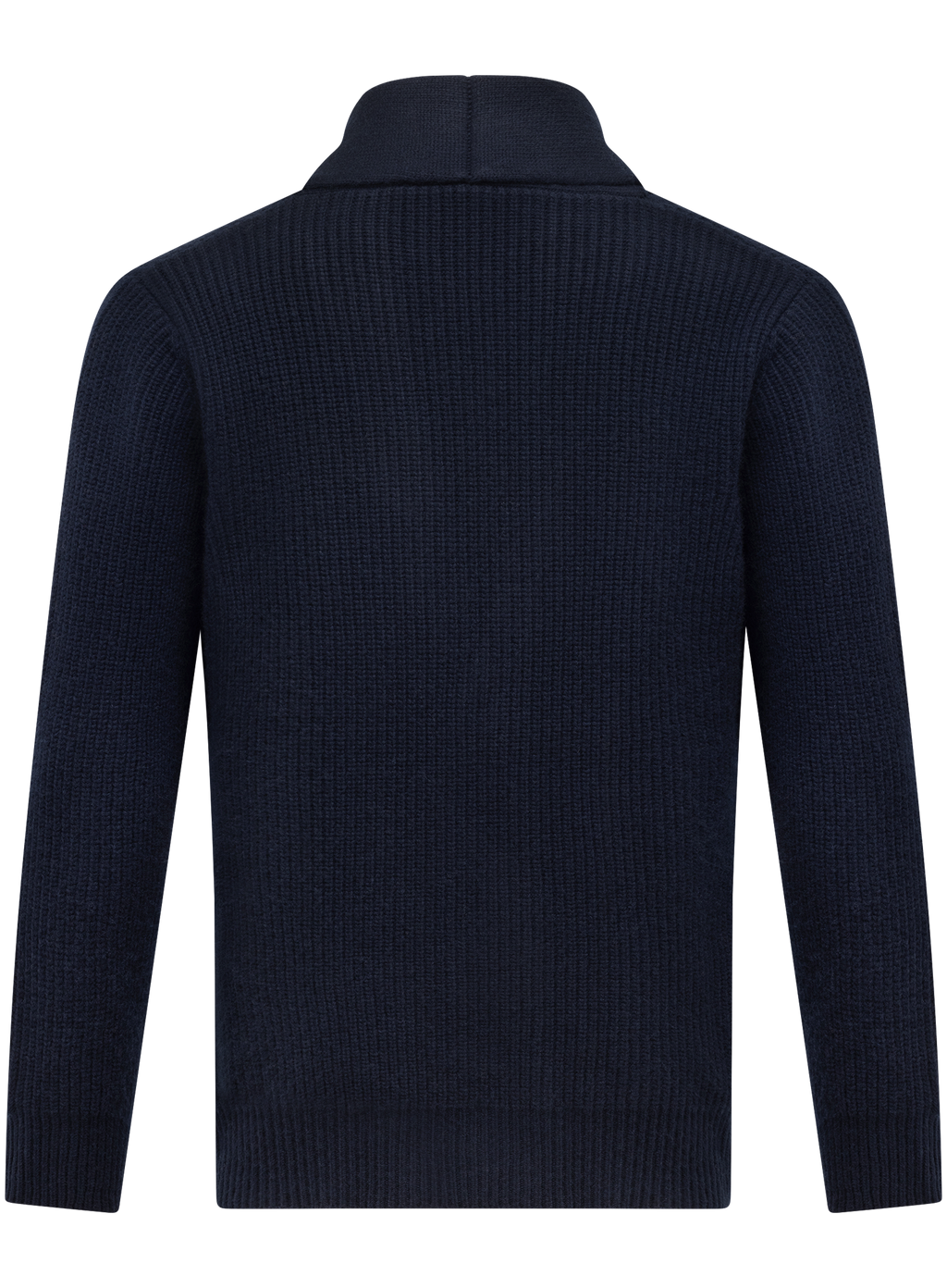 Knoopvest in wol cashmere | BLUE NAVY