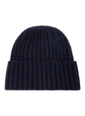Ribgebreide muts van cashmere | BLUE NAVY