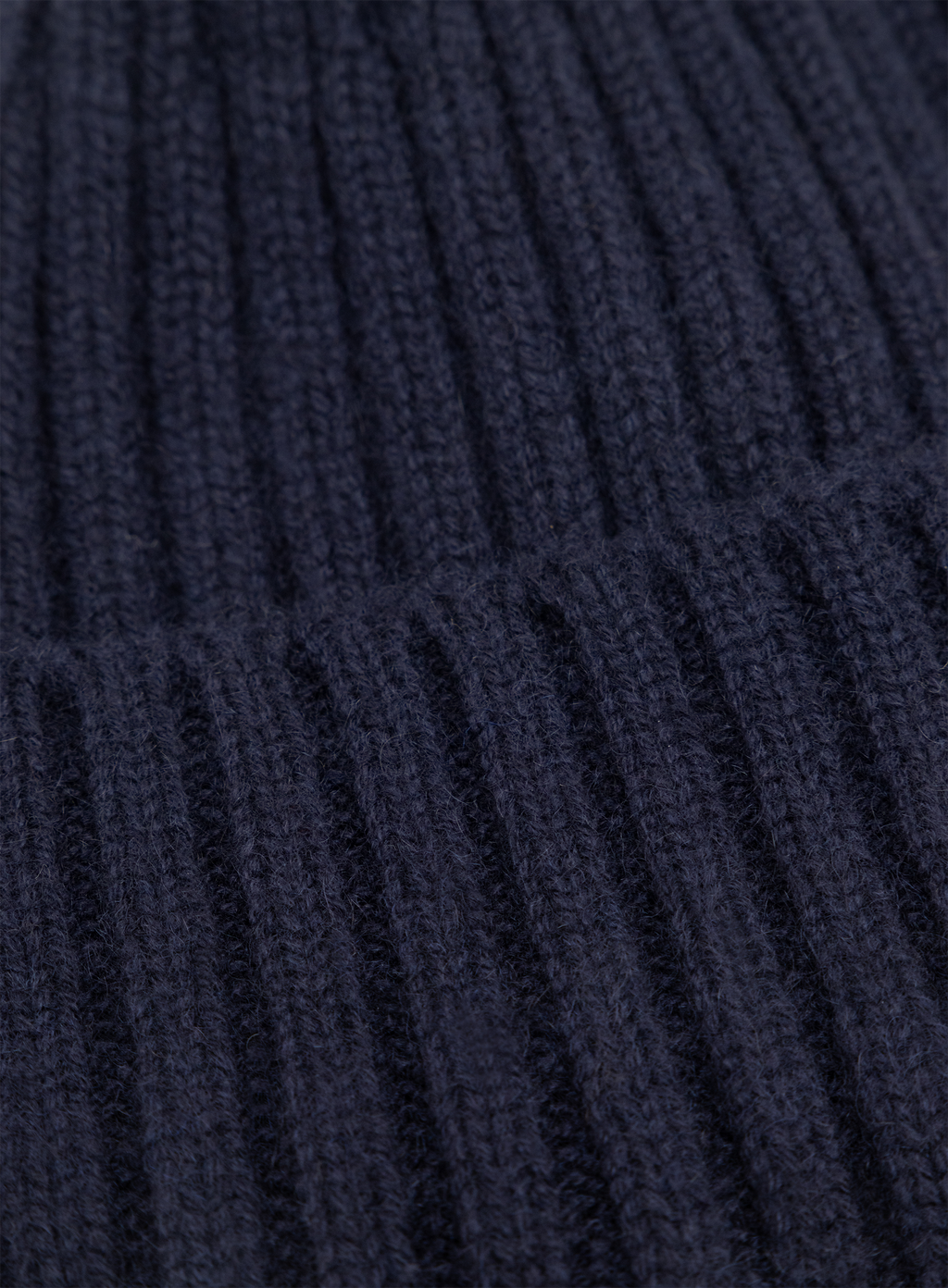 Ribgebreide muts van cashmere | FULL_WIDTH | BLUE NAVY