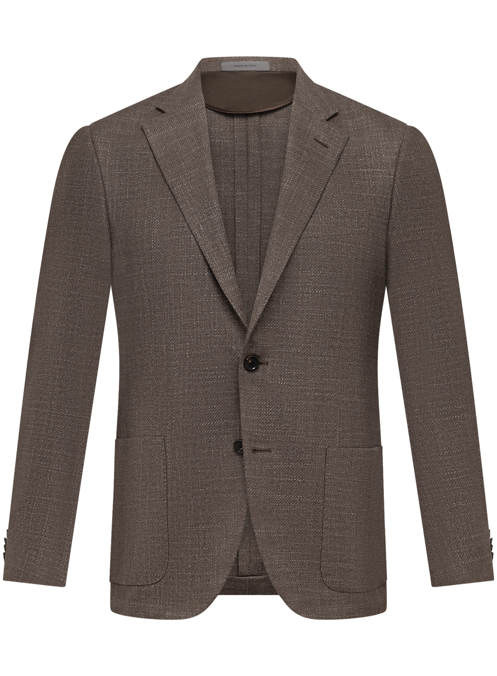 Gemêleerd colbert van wol, zijde en cashmere | TAUPE