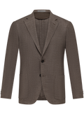 Gemêleerd colbert van wol, zijde en cashmere | TAUPE