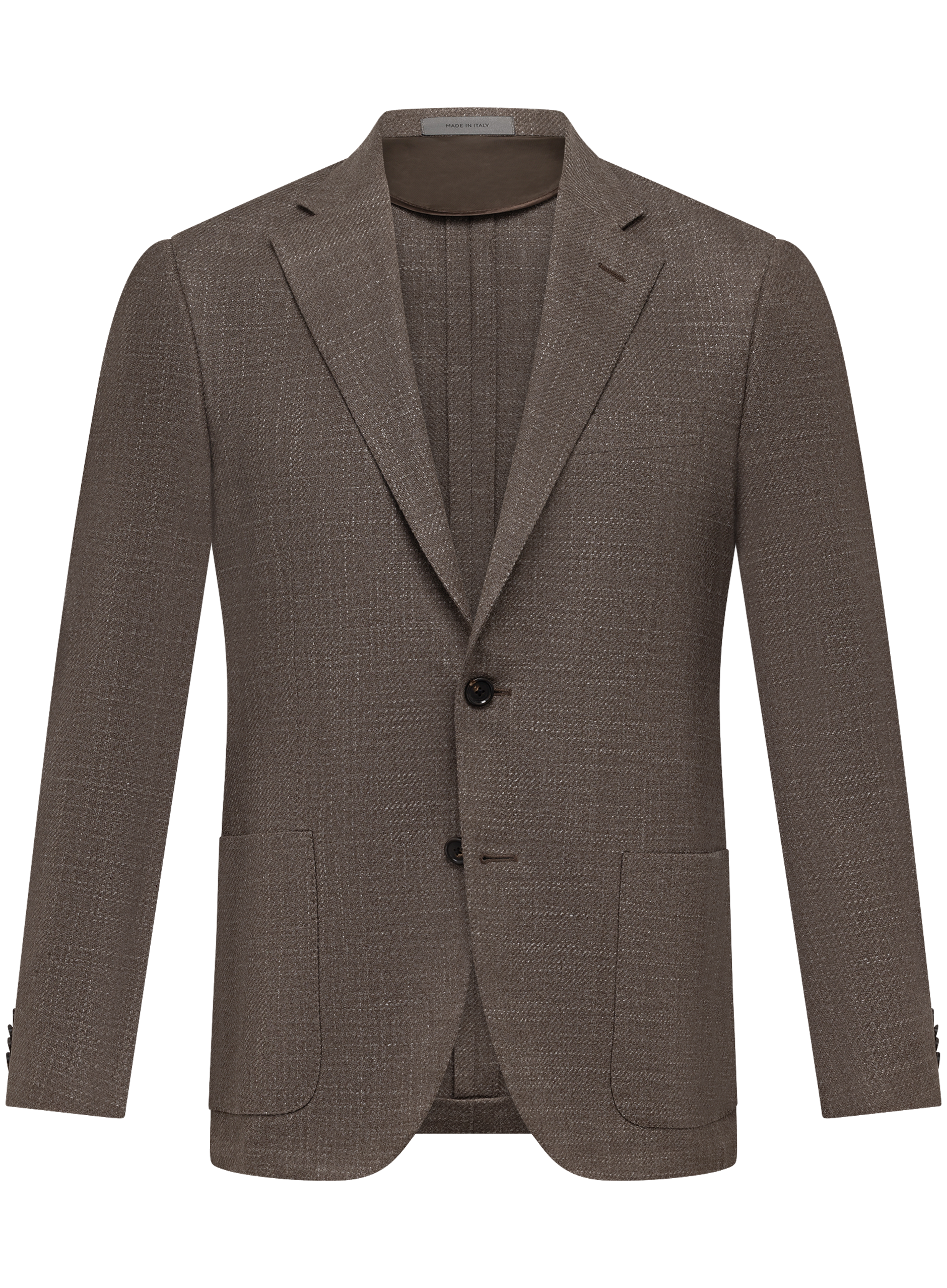 Gemêleerd colbert van wol, zijde en cashmere | TAUPE
