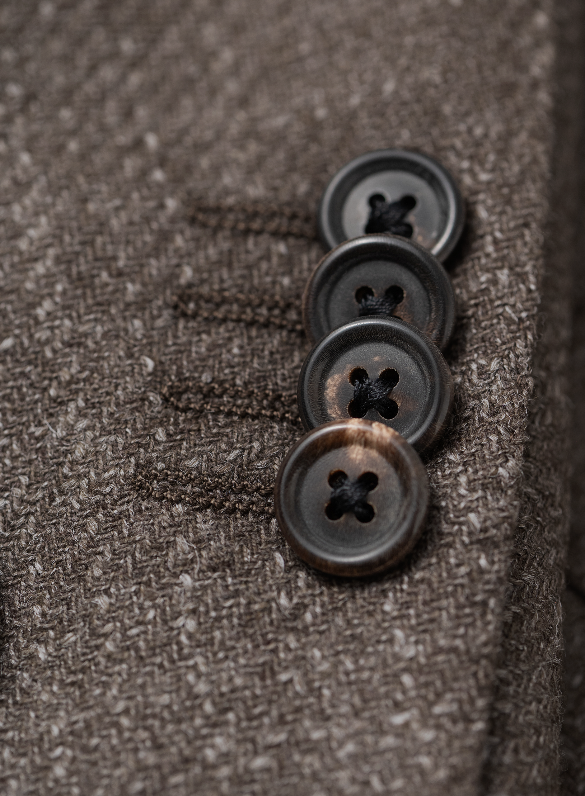 Gemêleerd colbert van wol, zijde en cashmere | FULL_WIDTH | TAUPE