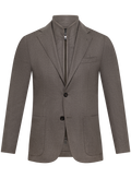 Colbert met uitneembare binnenwerk in wol cashmere | TAUPE