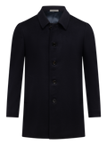 Mantel van cashmere | BLUE NAVY