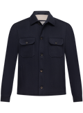 Overshirt in wol | BLUE NAVY