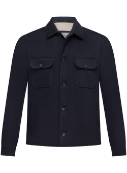 Overshirt in wol | BLUE NAVY