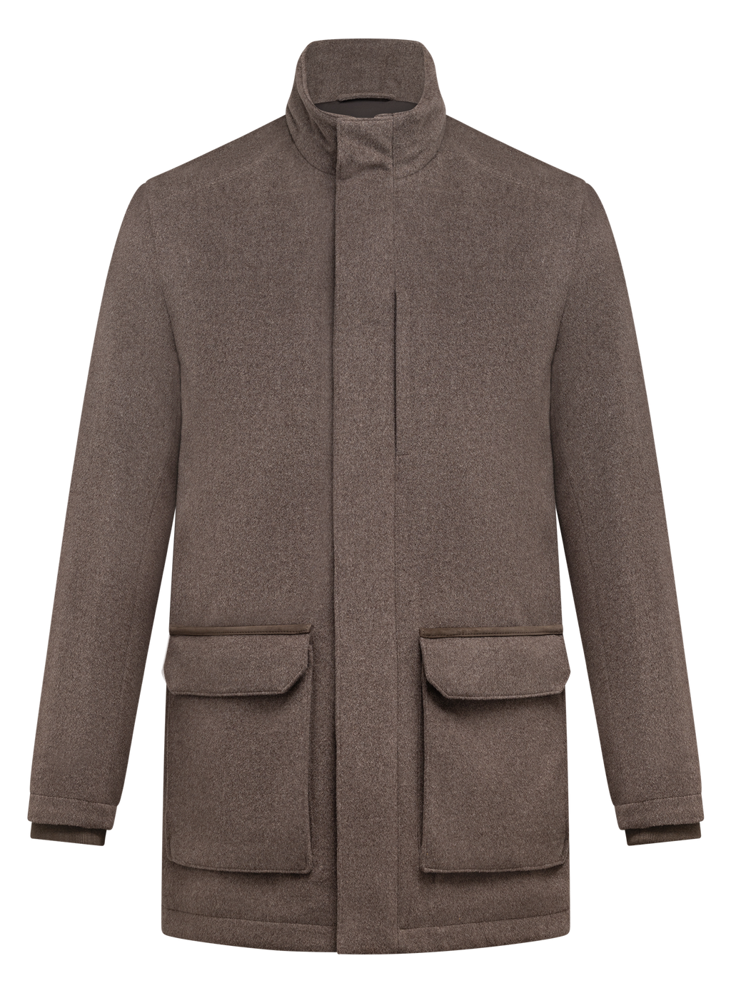 Verfijnde parka van wol en cashmere | TAUPE