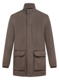 Verfijnde parka van wol en cashmere | TAUPE