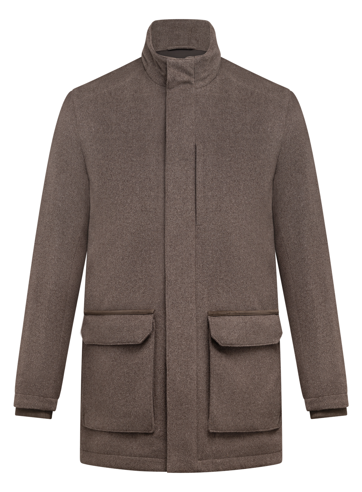 Verfijnde parka van wol en cashmere | TAUPE