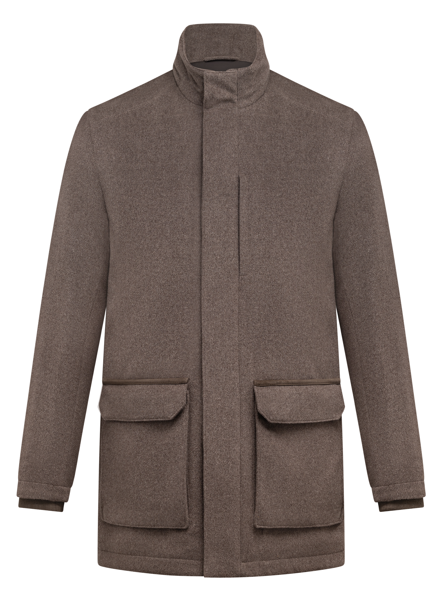 Verfijnde parka van wol en cashmere | TAUPE