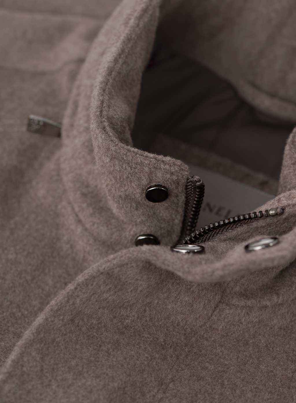 Verfijnde parka van wol en cashmere | FULL_WIDTH | TAUPE