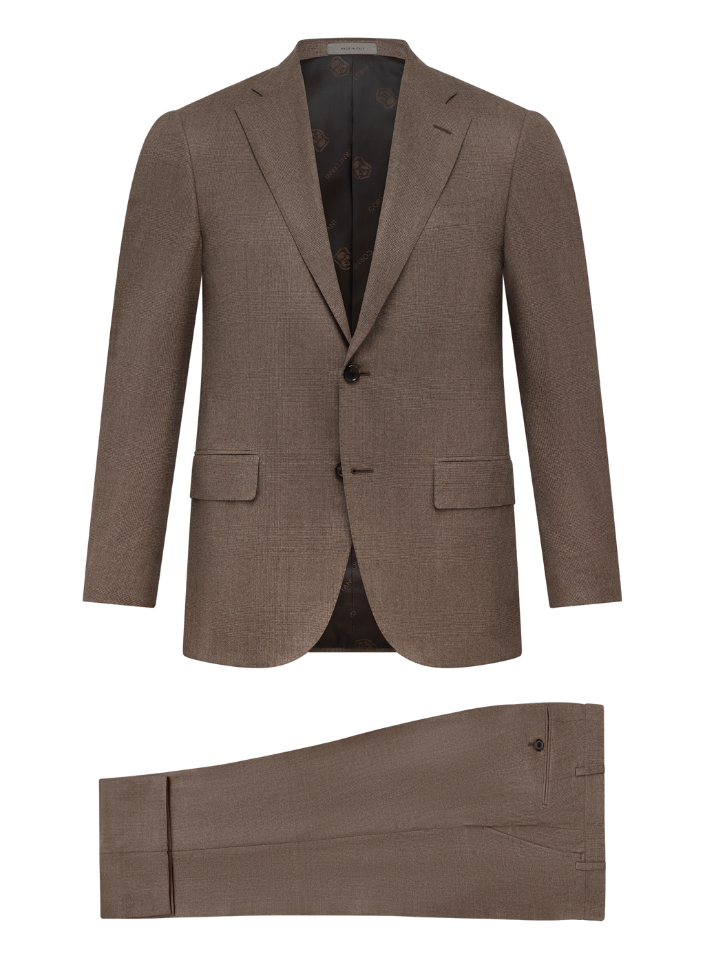 Pak in wol | Beige-Bruin