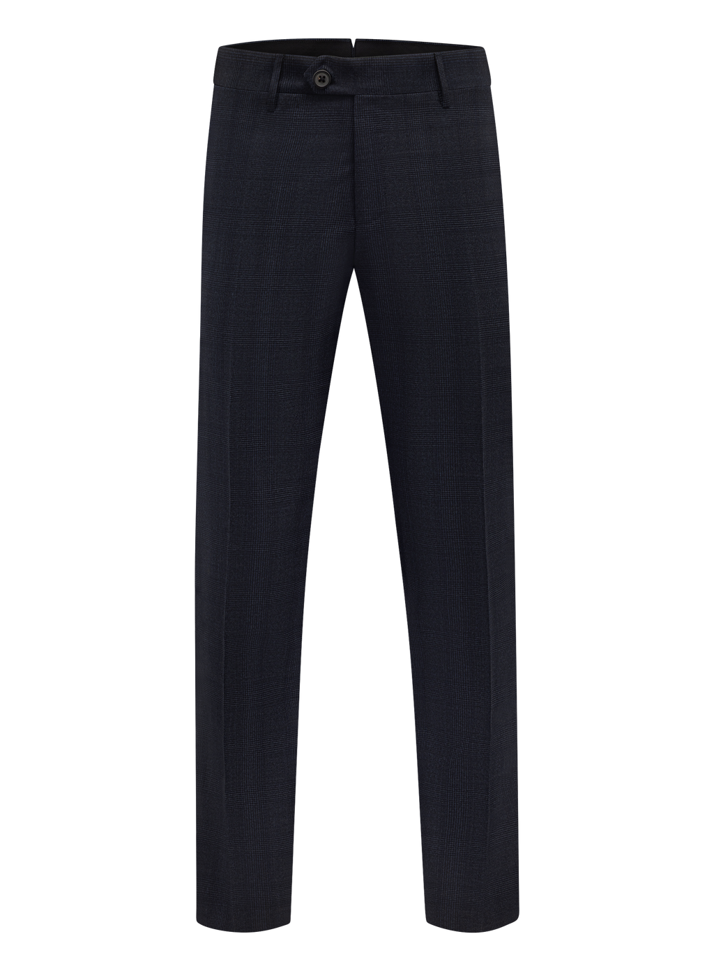 Glencheck pak van scheerwol | Blauw