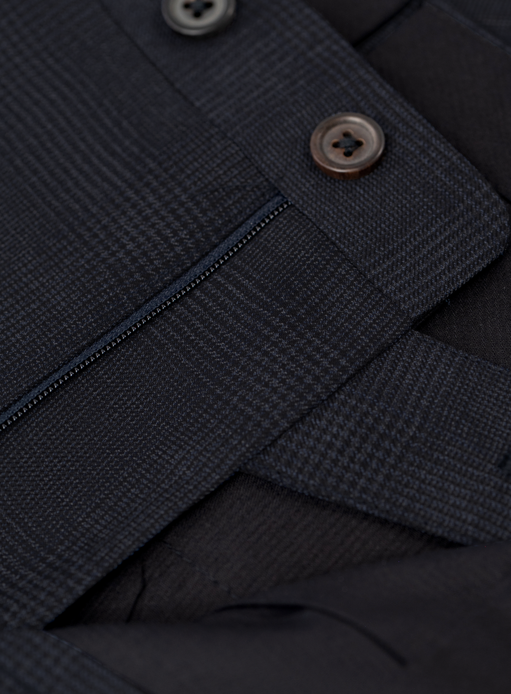 Glencheck pak van scheerwol | FULL_WIDTH | Blauw