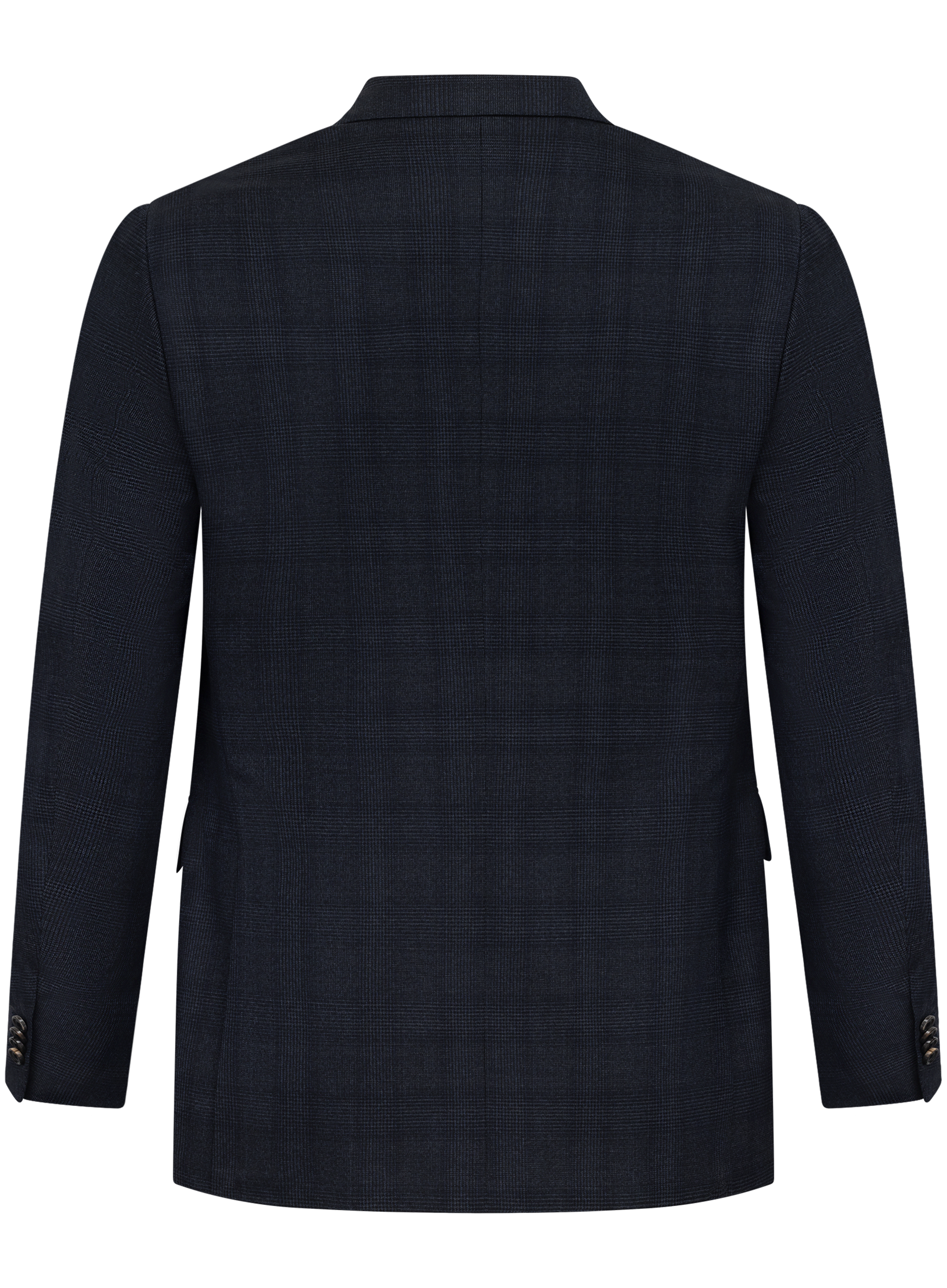 Glencheck pak van scheerwol | Blauw