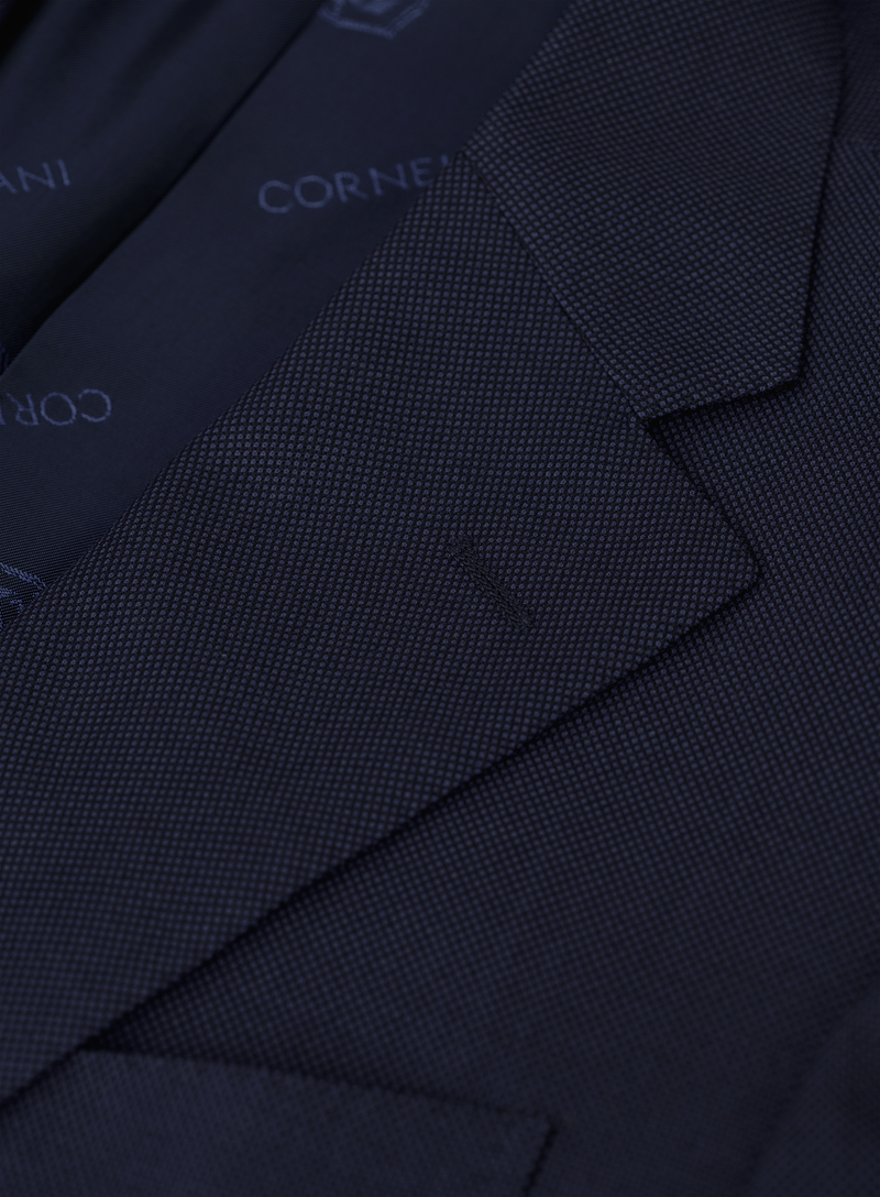 Tweedelig pak van scheerwol | FULL_WIDTH | Blauw
