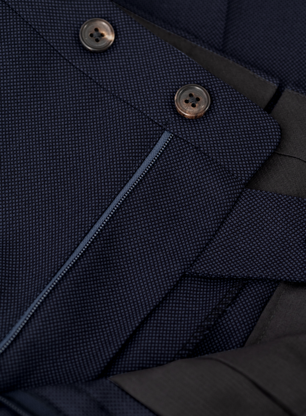 Tweedelig pak van scheerwol | FULL_WIDTH | Blauw