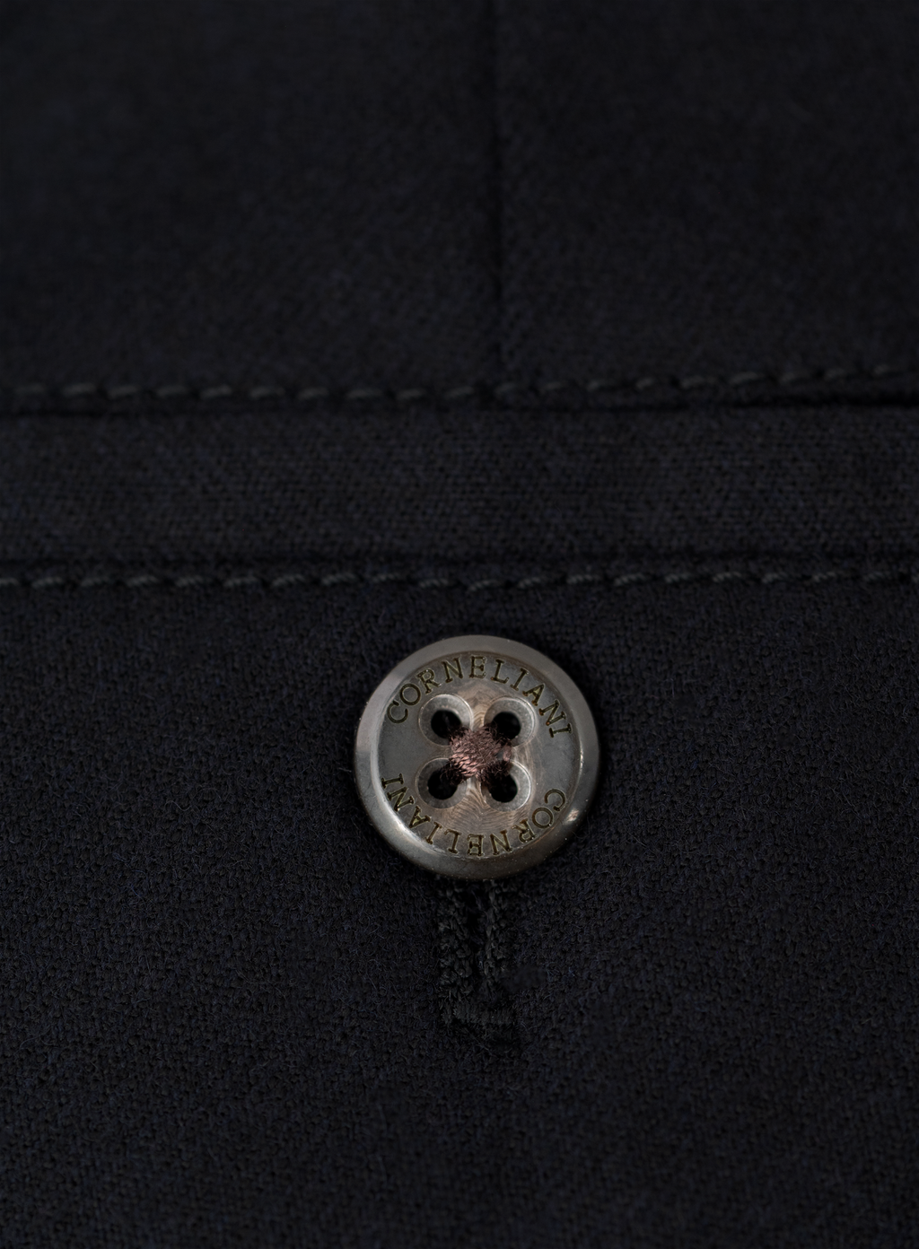 Chino van scheerwol en cashmere | FULL_WIDTH | BLUE NAVY