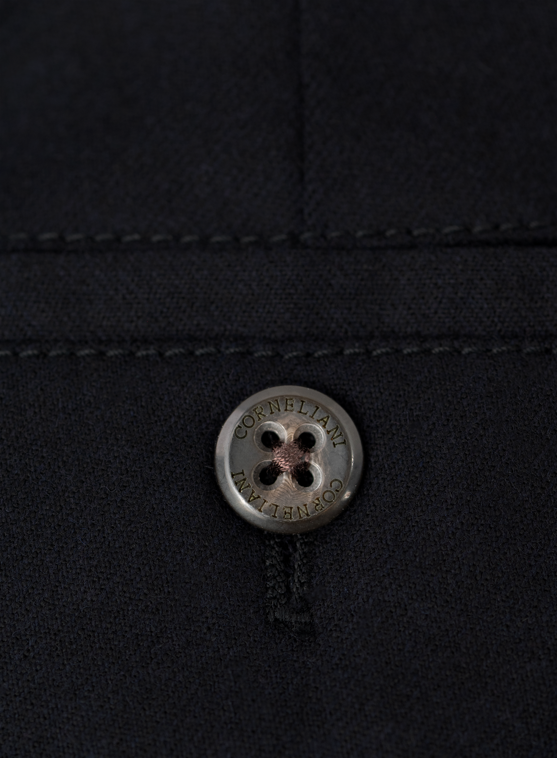 Chino van scheerwol en cashmere | FULL_WIDTH | BLUE NAVY