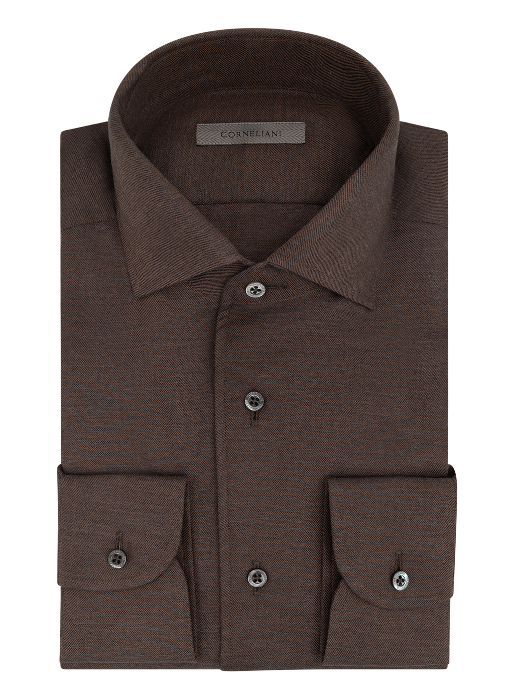 Overhemd van katoen en cashmere | D.Bruin