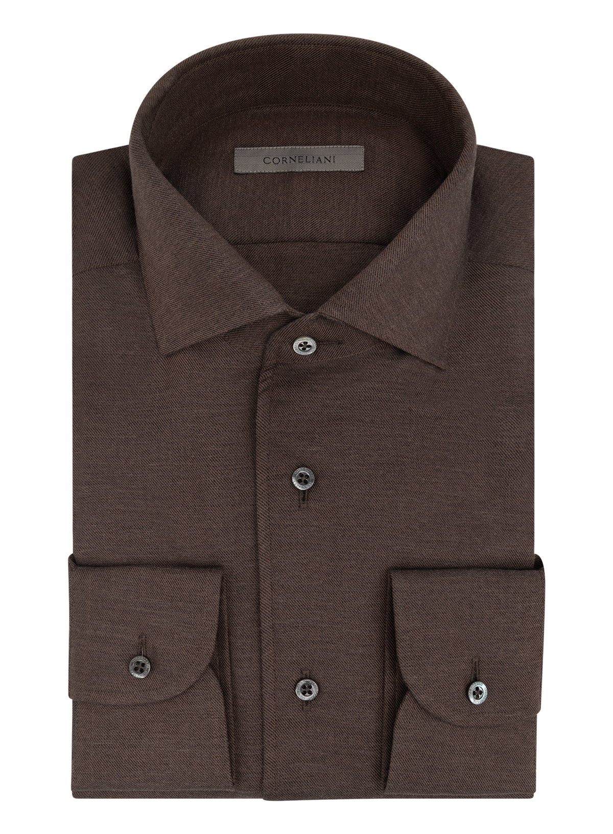 Overhemd van katoen en cashmere | D.Bruin