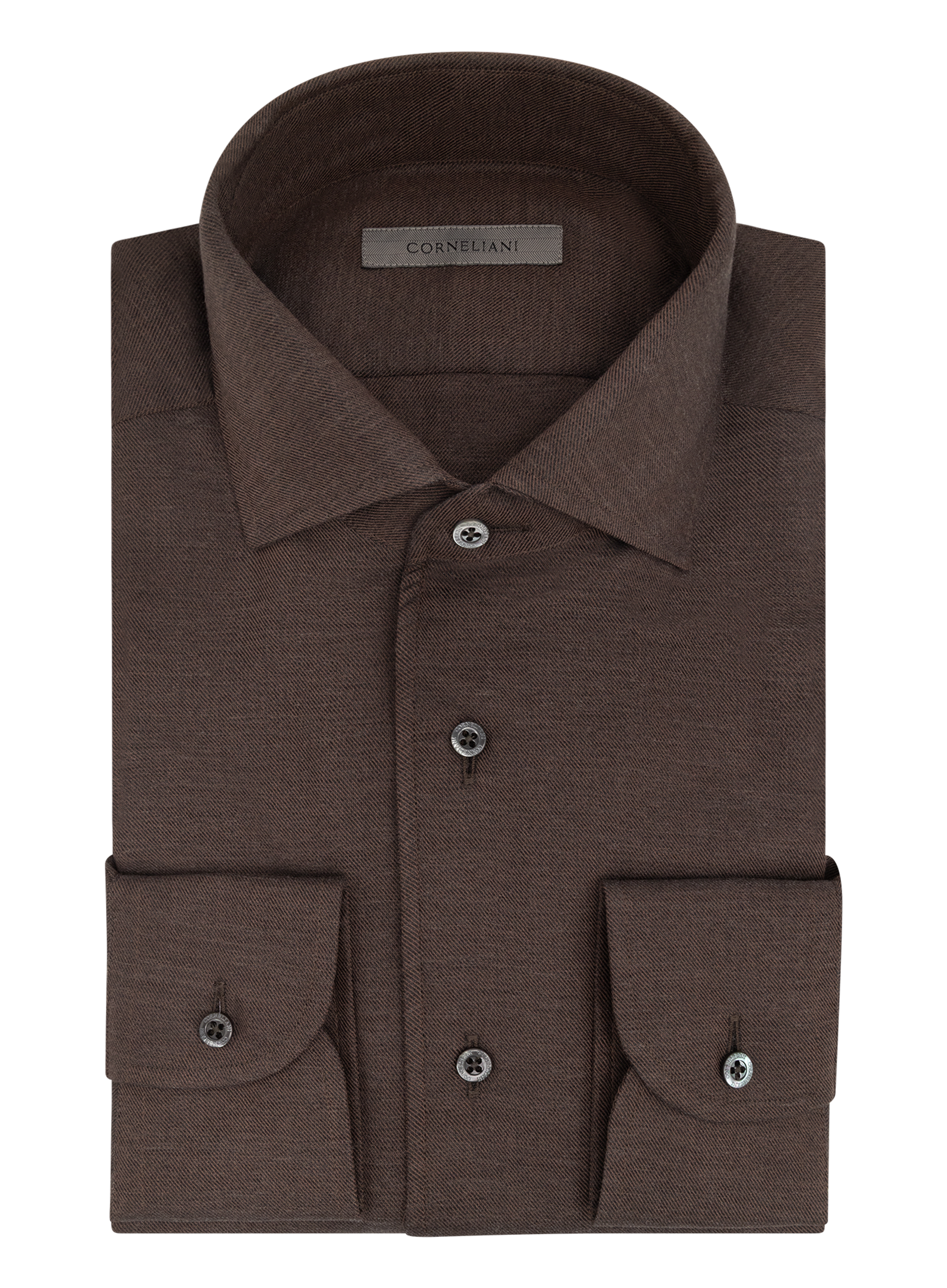 Overhemd van katoen en cashmere | D.Bruin