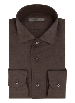 Overhemd in katoen cashmere | D.Bruin