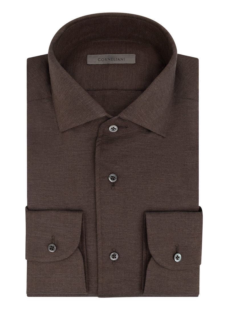 Cotton and cashmere shirt